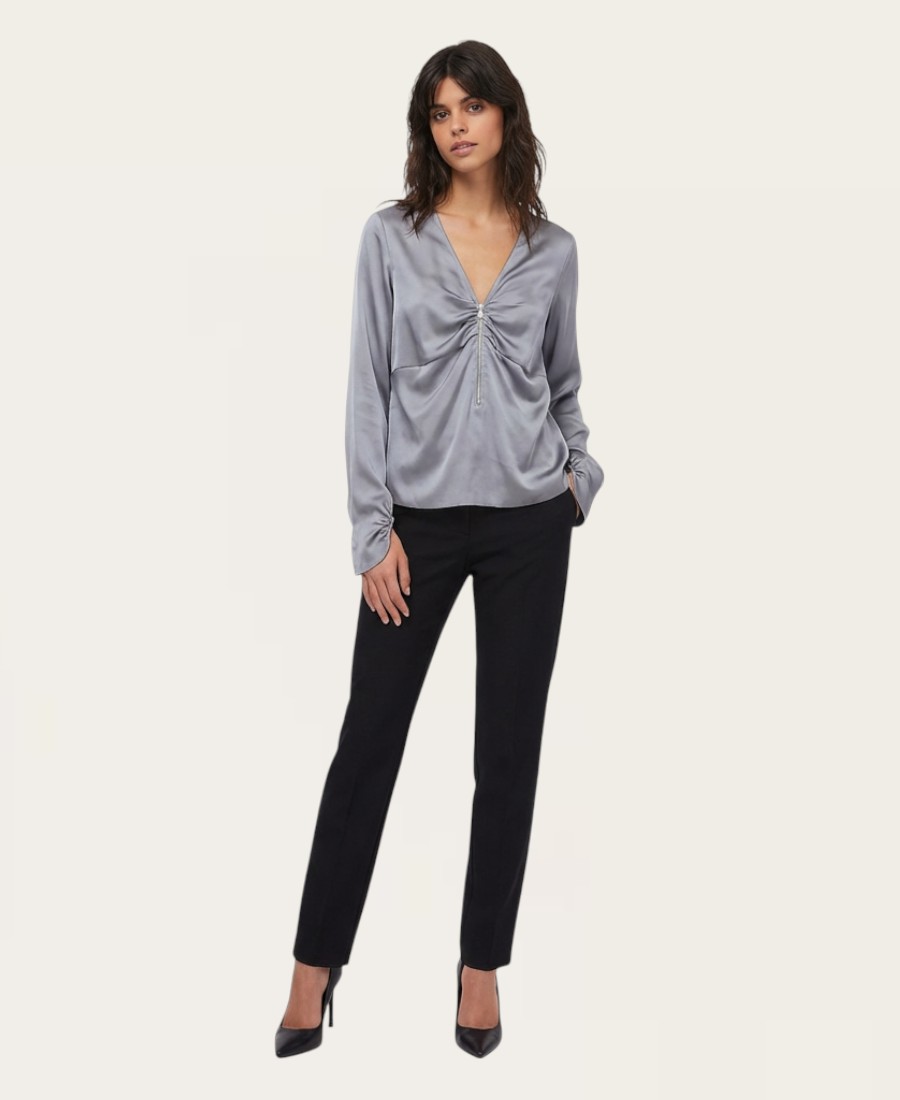 Dangling Chain Trim Blouse B2806 – 3