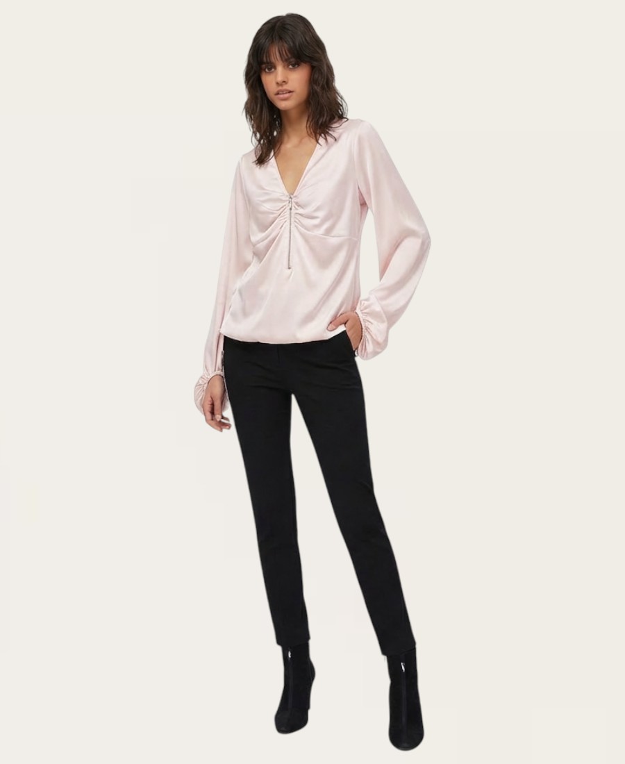 Dangling Chain Trim Blouse B2806 – 4