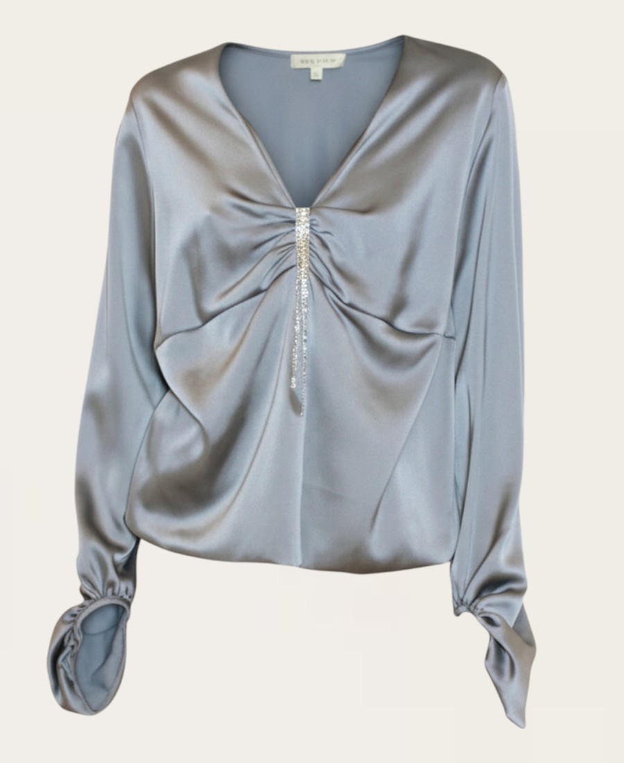 Dangling Chain Trim Blouse B2806 – 5