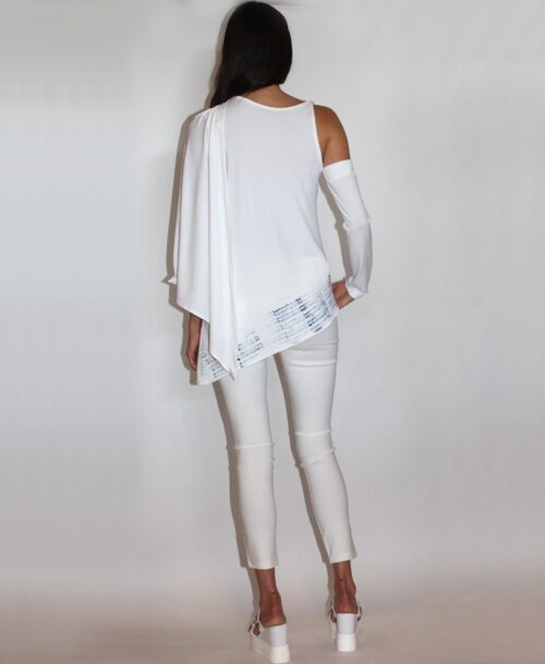 One shoulder blouse ST-8324