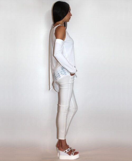 One shoulder blouse ST-8324