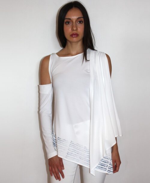 One shoulder blouse ST-8324