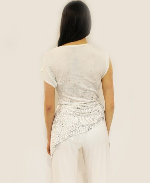 One shoulder blouse ST-8324