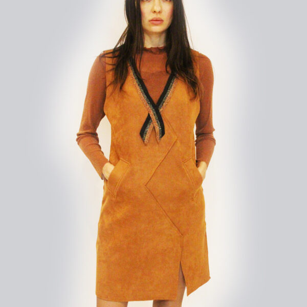 FAUX SUEDE DRESS and top – D-86345