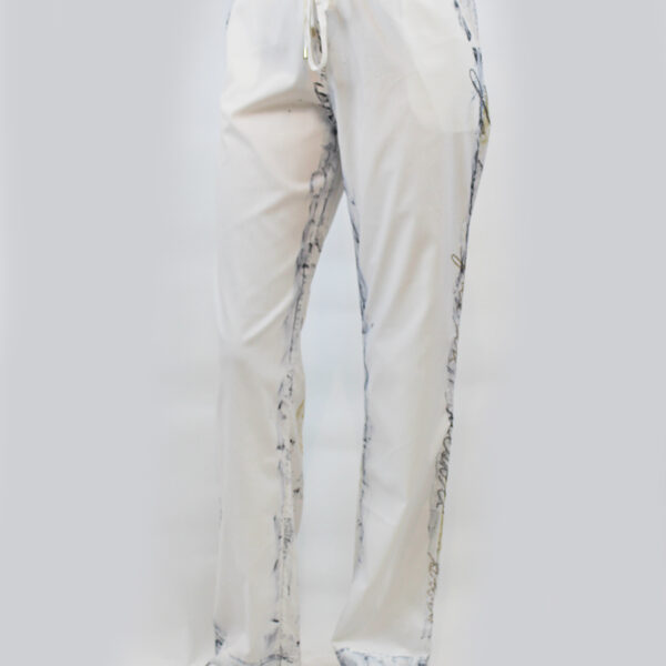 Mixed Fabric Drawstring Pants – ST-904