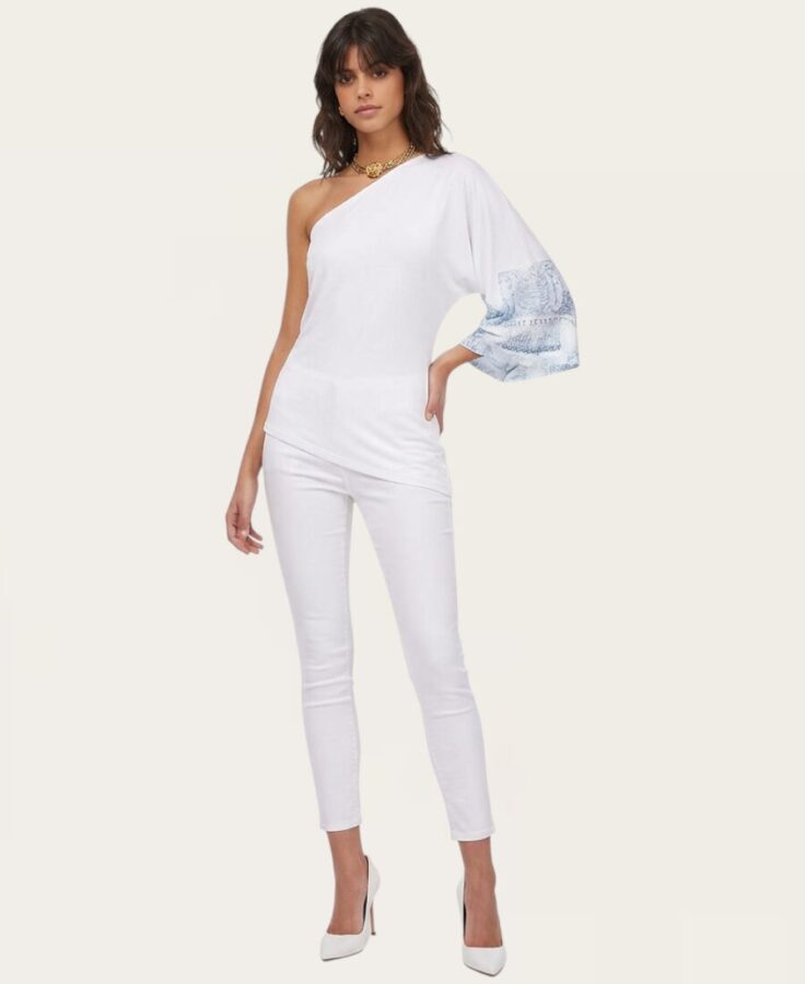 Single Sleeve Off-Shoulder Top ST-710 – 11