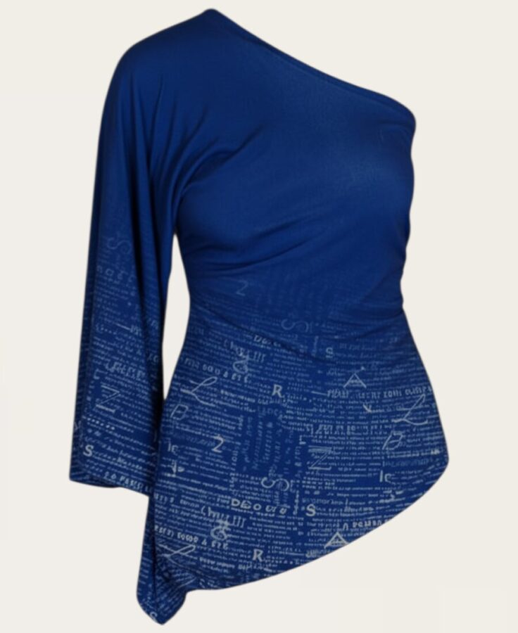 Single Sleeve Off-Shoulder Top ST-710 – 6