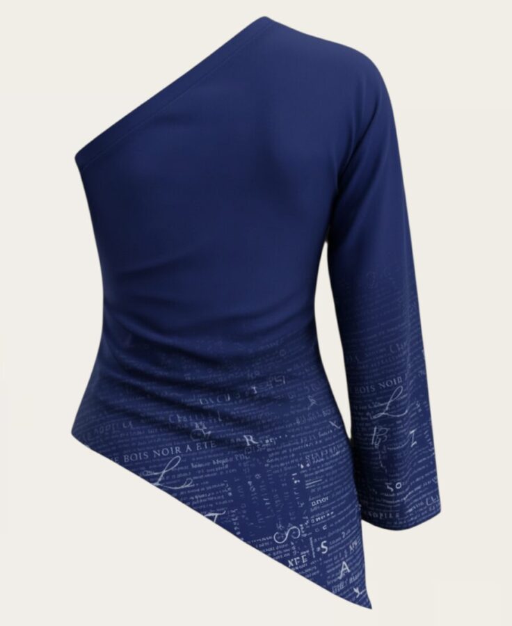 Single Sleeve Off-Shoulder Top ST-710 – 8 (1)