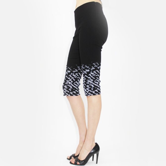 Printed Bottom Capris SP-7866