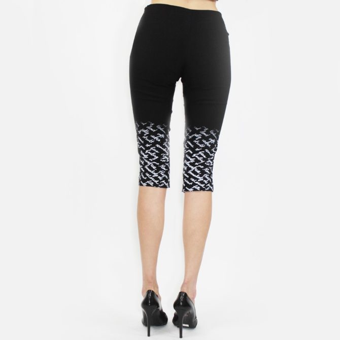 Printed Bottom Capris SP-7866