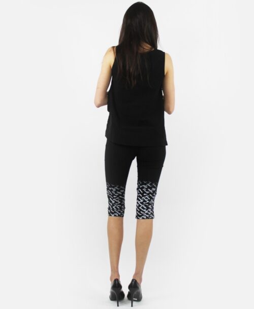 Printed Bottom Capris SP-7866