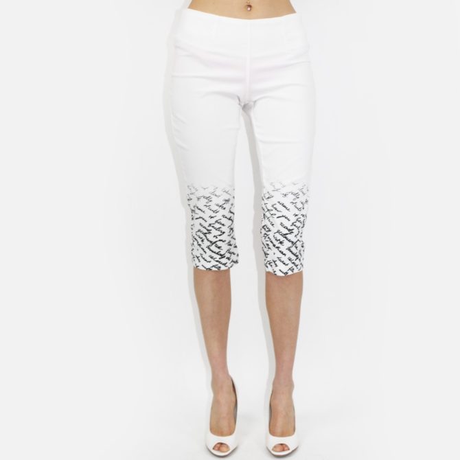 Printed Bottom Capris SP-7866