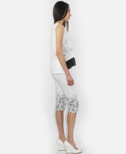 Printed Bottom Capris SP-7866