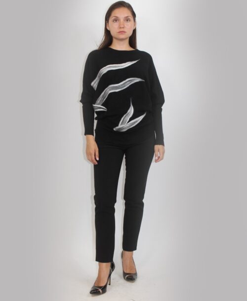 Sweater w grey design SW-8139