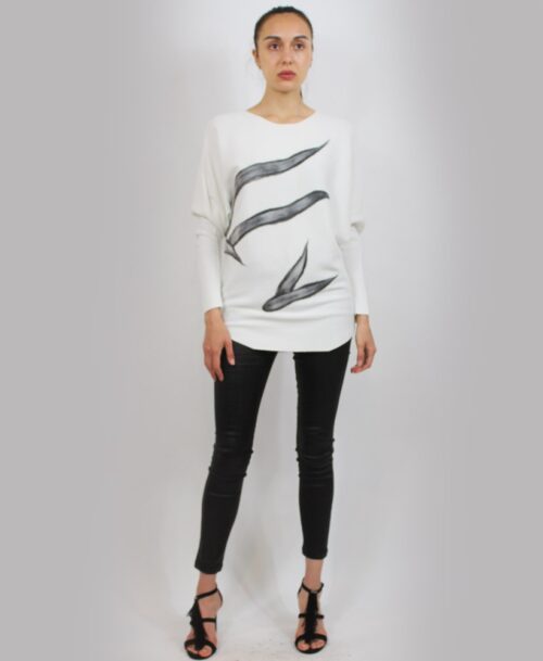 Sweater w grey design SW-8139
