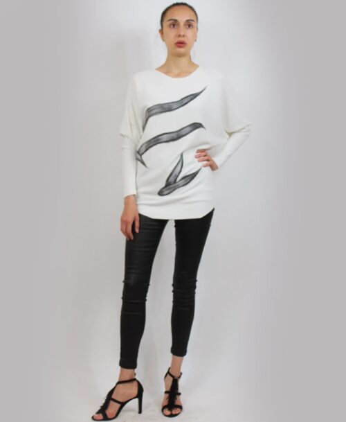 Sweater w grey design SW-8139