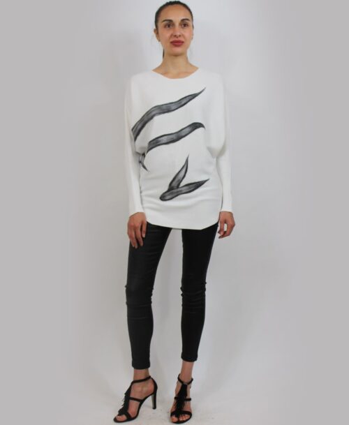 Sweater w grey design SW-8139