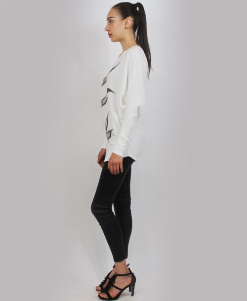 Sweater w grey design SW-8139