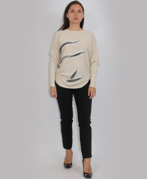 Sweater w grey design SW-8139