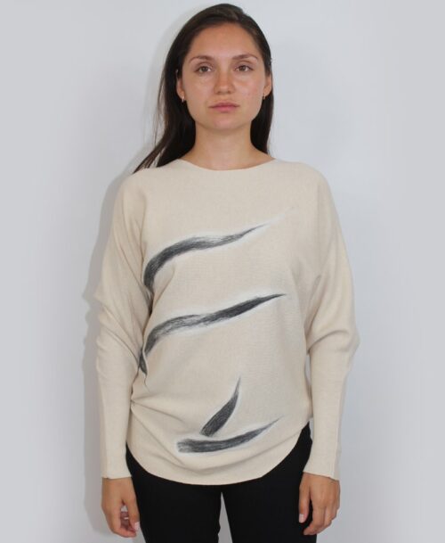 Sweater w grey design SW-8139