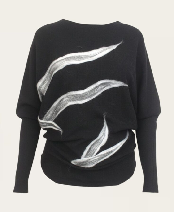 Sweater w grey design SW-8139 – 1