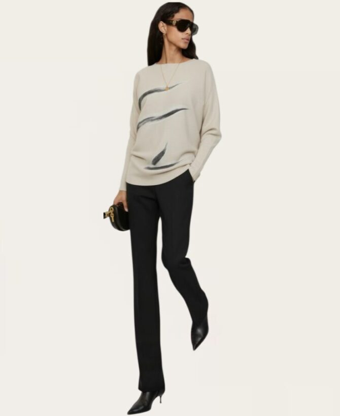 Sweater w grey design SW-8139