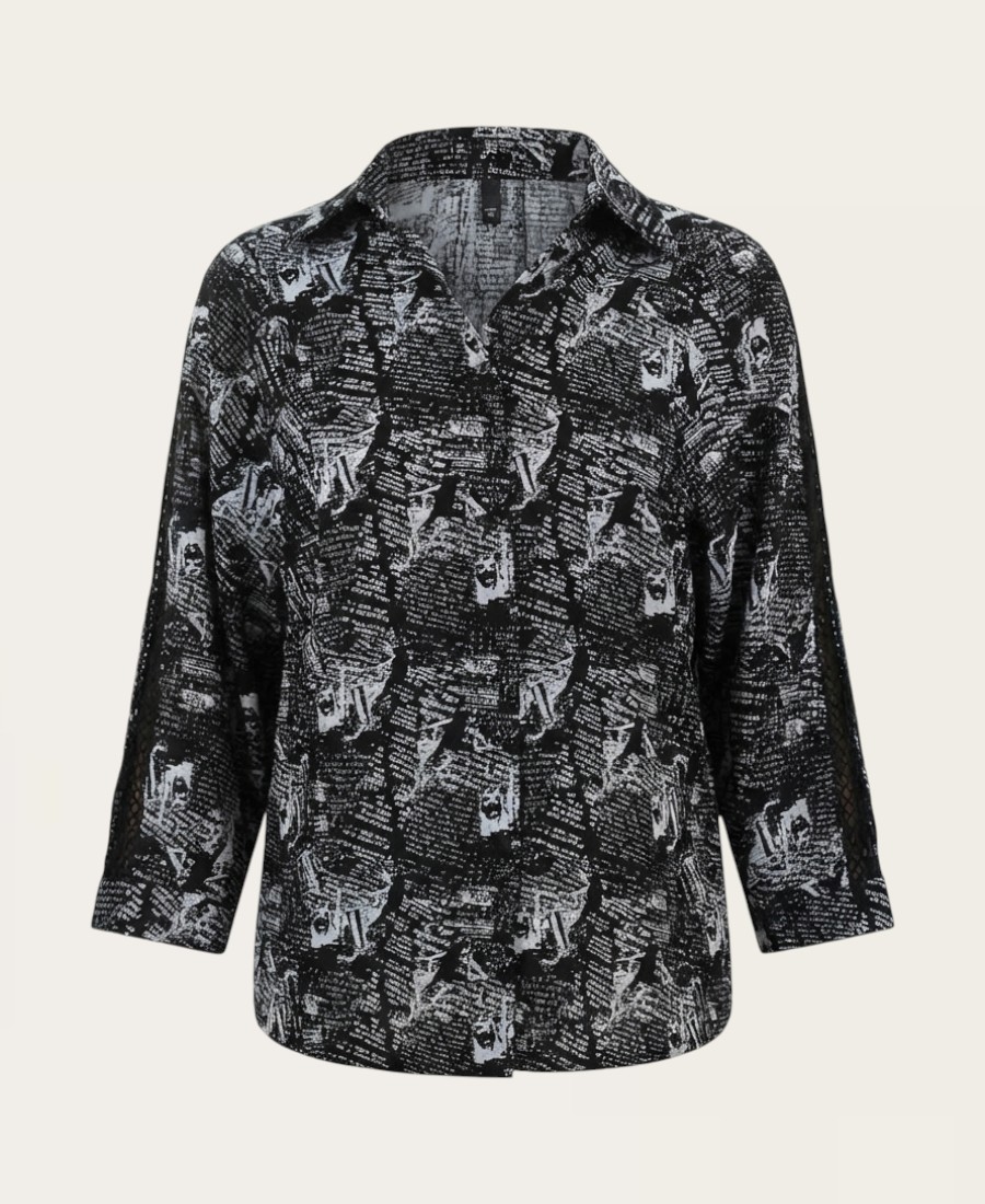 Black and White Pattern Jacket SJ-5837