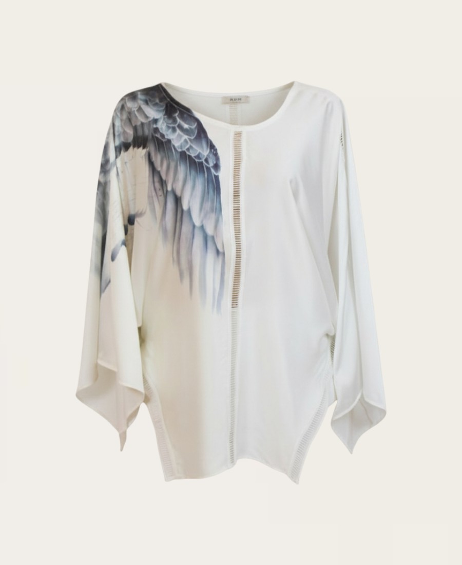 Gray Pattern Blouse ST-11932