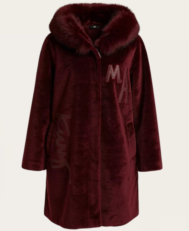 Hooded Fox-Fur Coat letters front J-567 – 2