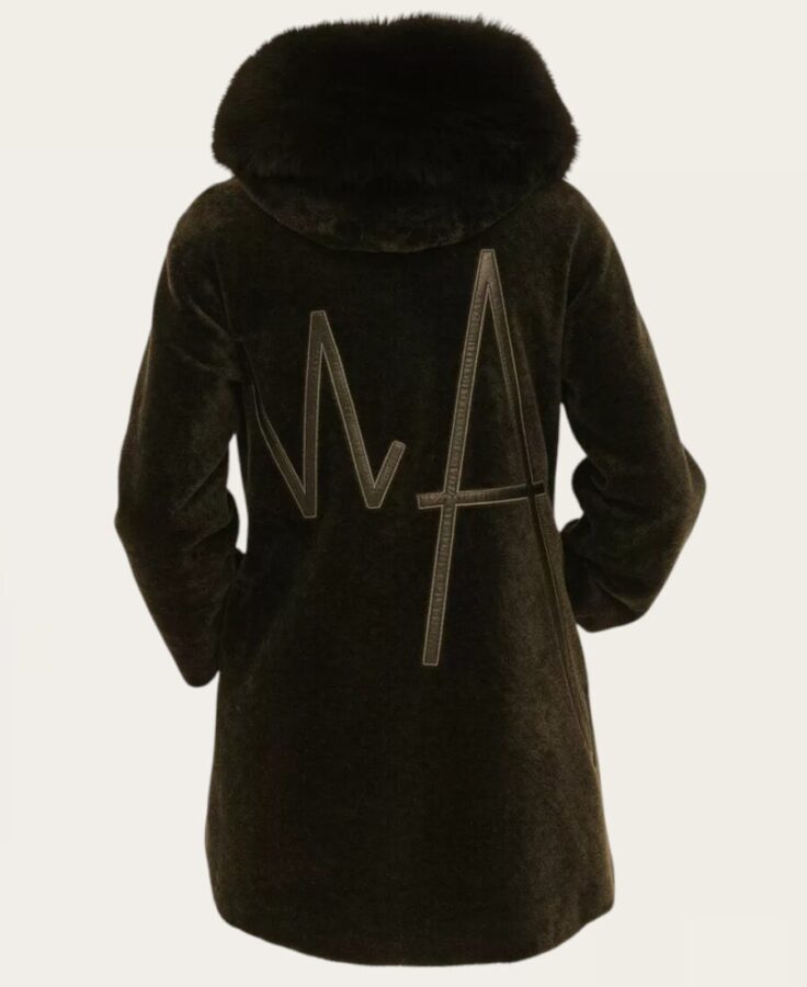 Hooded Fox-Fur Coat letters front J-567 – 3