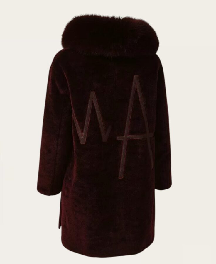Hooded Fox-Fur Coat letters front J-567 – 4