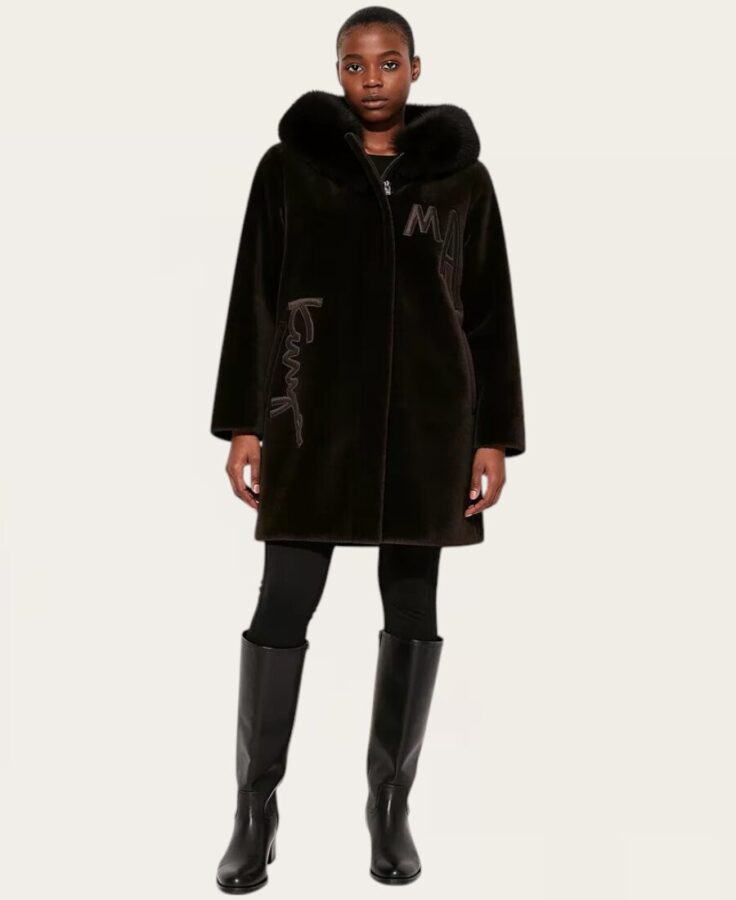 Hooded Fox-Fur Coat letters front J-567 – 5