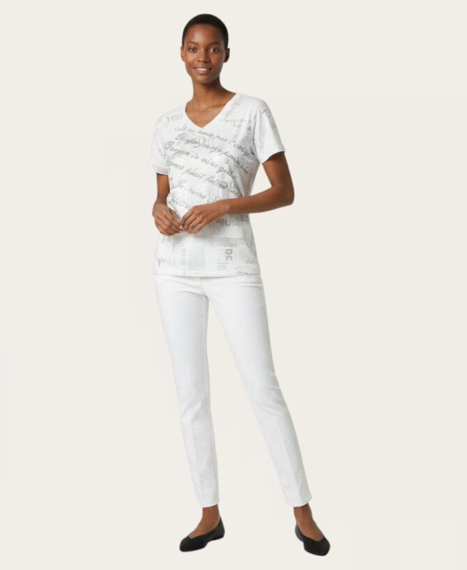 Foil print T-shirt ST-723171C