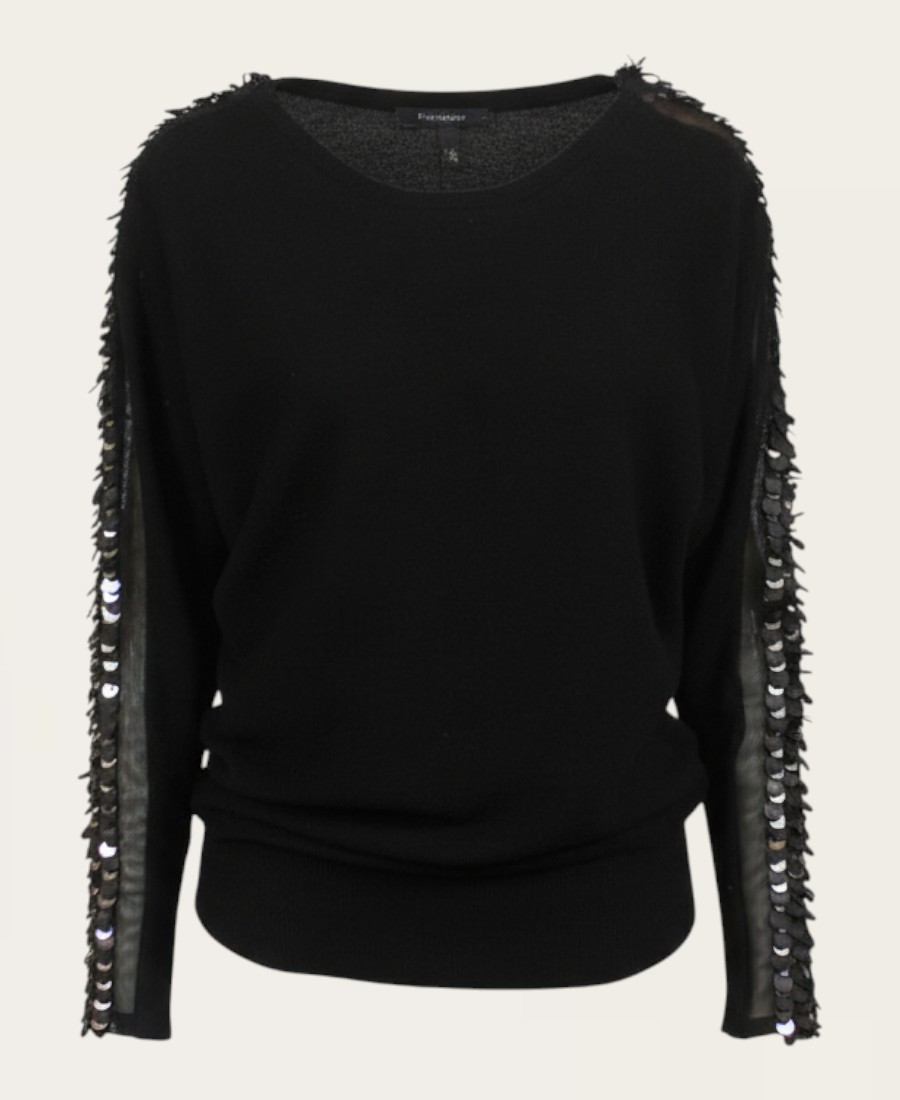 Beaded Sleeves Sweater SW20-105 – 1