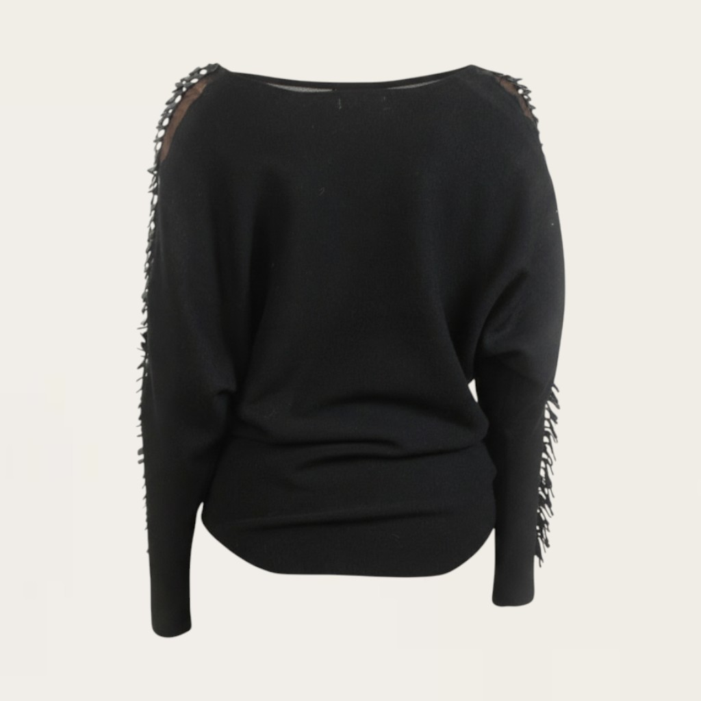 Beaded Sleeves Sweater SW20-105 – 3