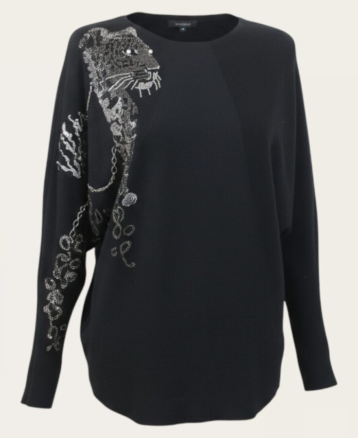 Metallic Leopard Sweater SW20-103 -1