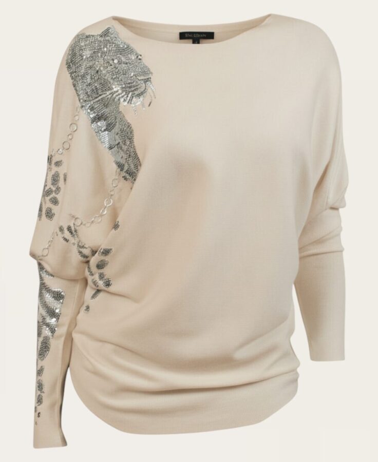 Metallic Leopard Sweater SW20-103 -4