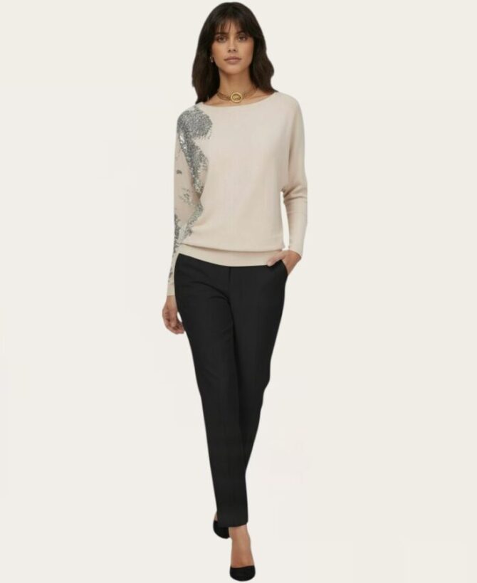 Metallic Leopard Sweater SW20-103