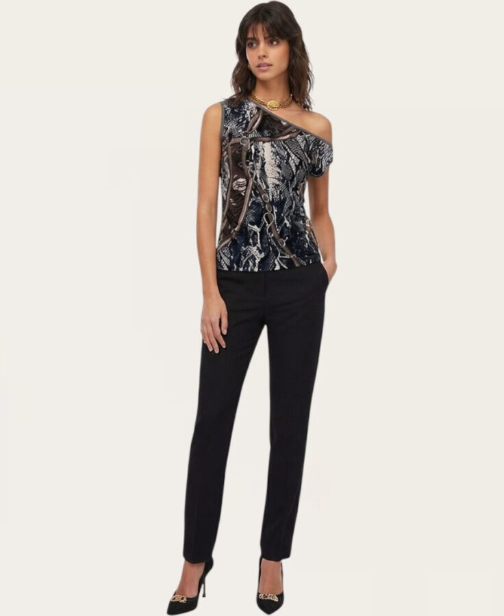 One Shoulder Pattern Top B-0125 – 6