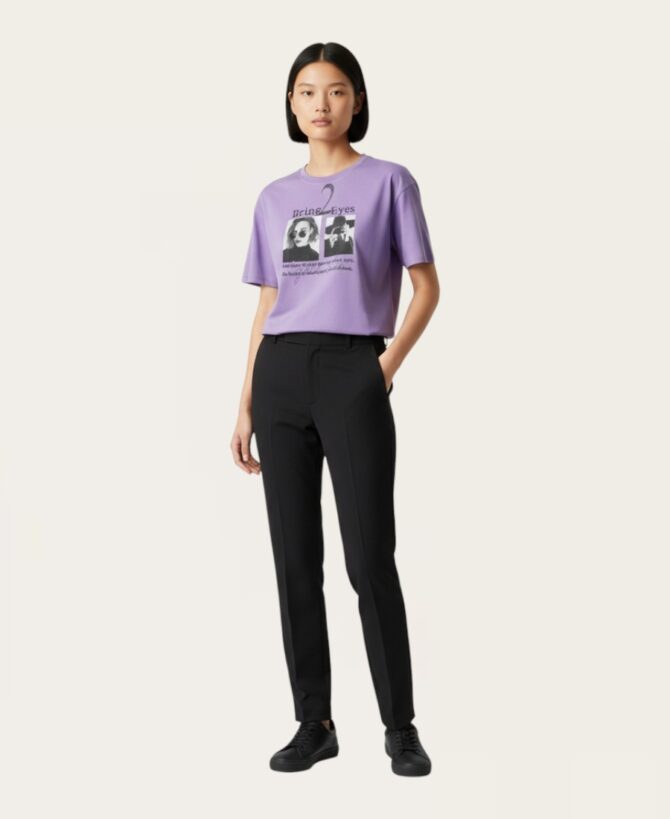 Bring 2 Eyes Photo Print Top T-244