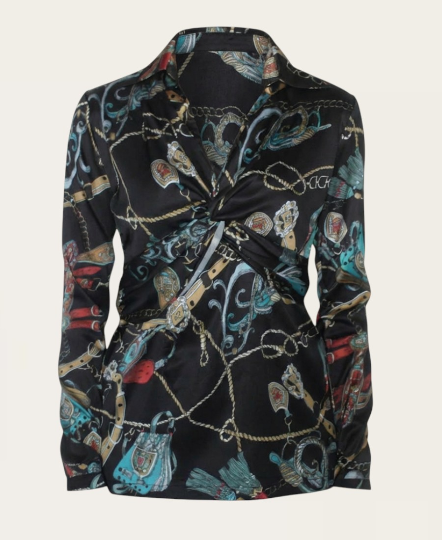 Colorful Pattern Blouse-1710 – 1