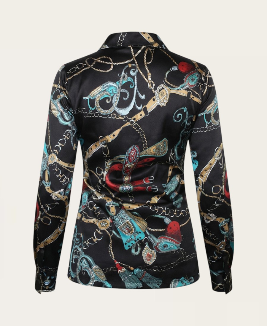 Colorful Pattern Blouse-1710 – 2