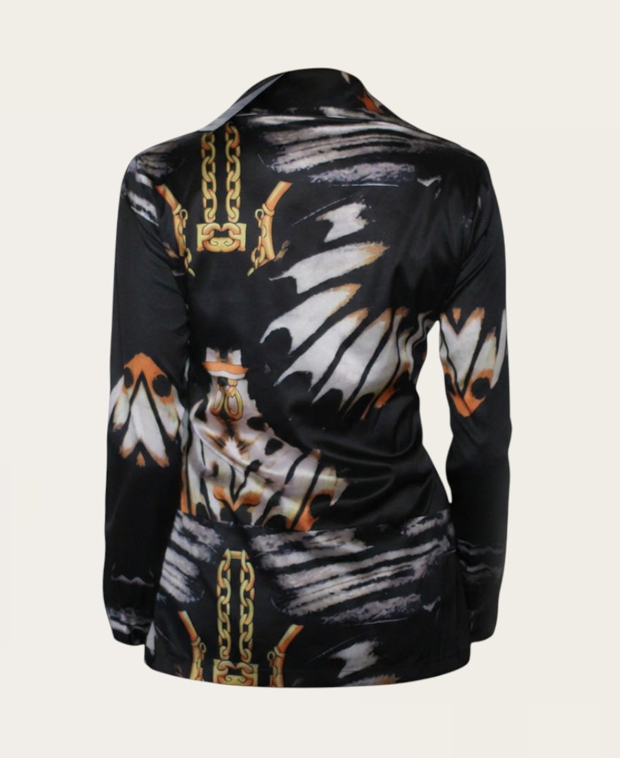 Colorful Pattern Blouse-1710 – 4