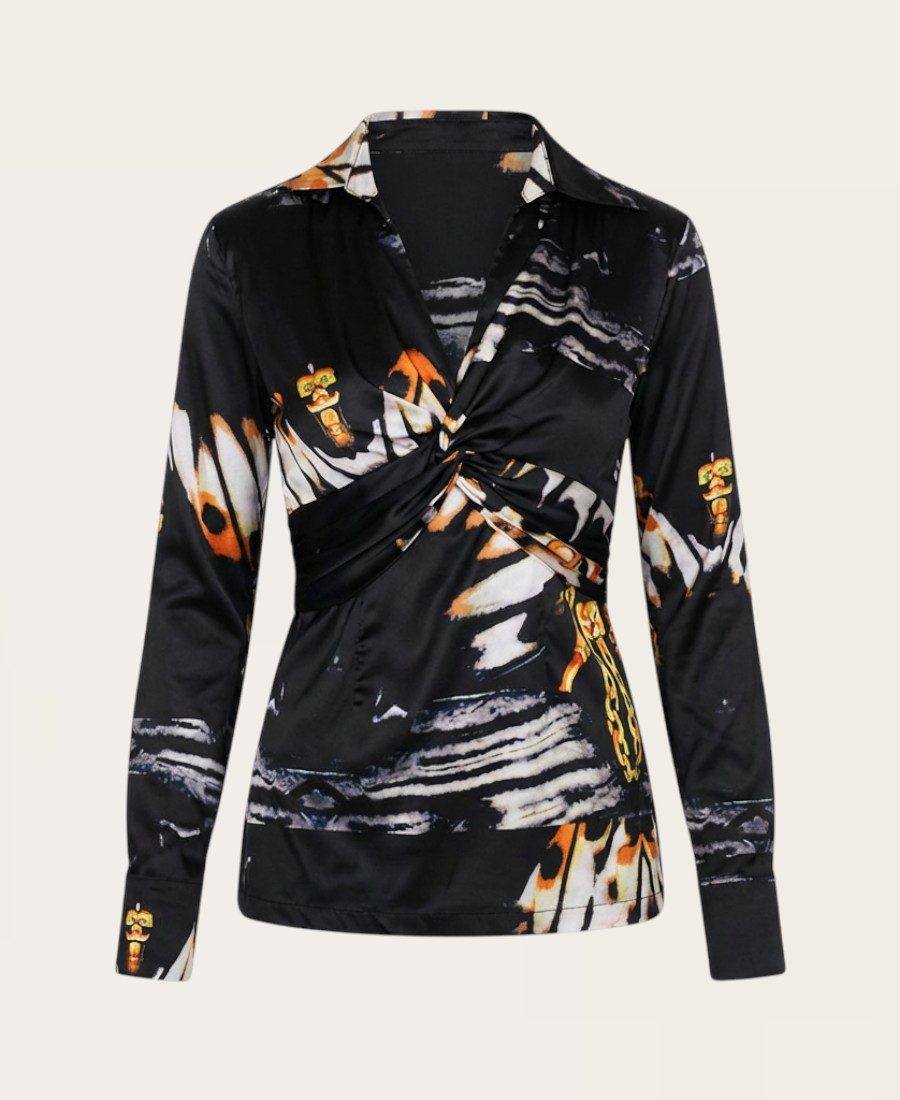 Colorful Pattern Blouse-1710 – 5