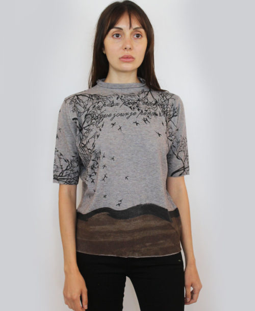 Bird Print Sweater SW-38-2