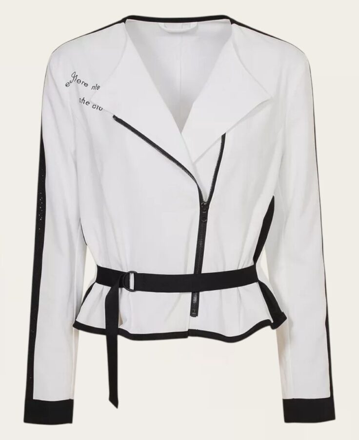 White & Black Trim Jacket SJ-7 – 1