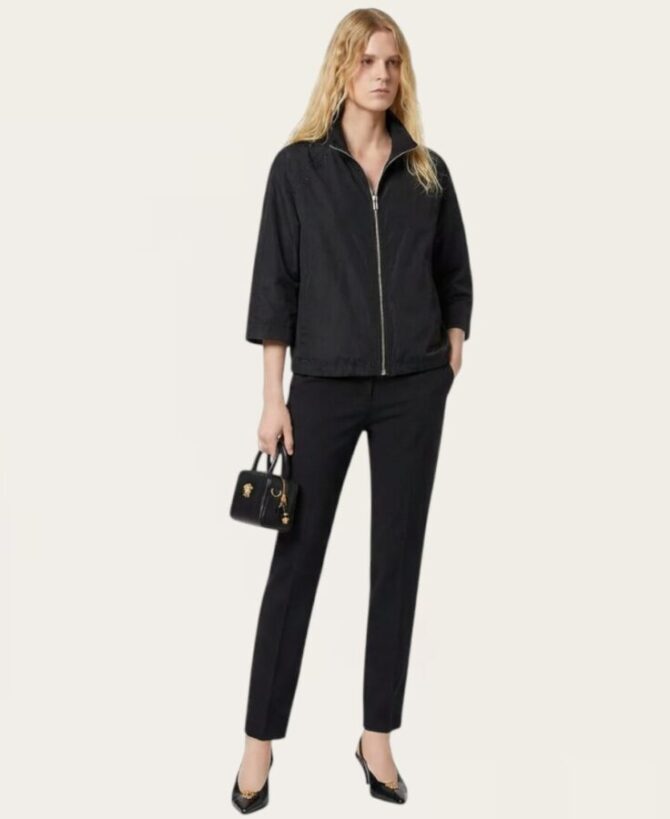 Rhinestone Trim Rain Jacket SJ-240