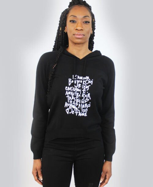 Script Print Hoodie SW-411