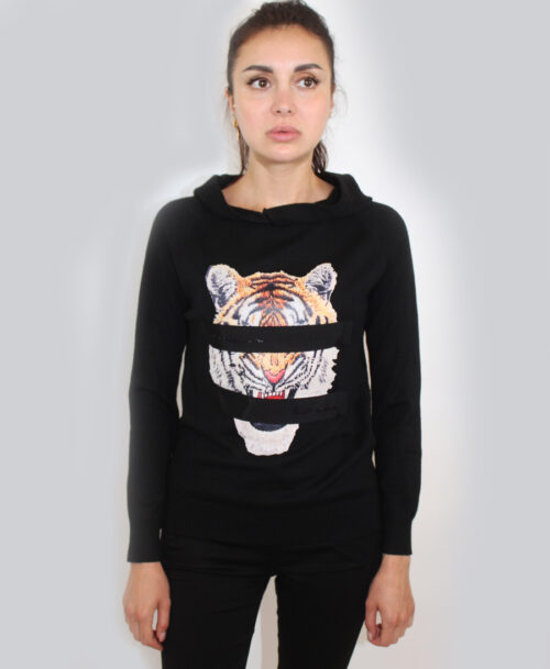 Tiger Sweater with Ribbon SL-125