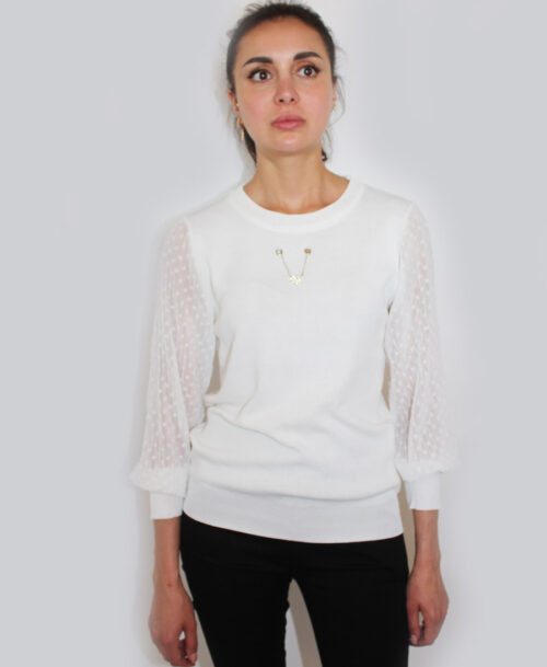 Sweater with Heart Chain SL-132